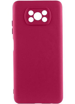 Чехол tpu getman liquid silk full camera для xiaomi poco x3 nfc / poco x3 pro