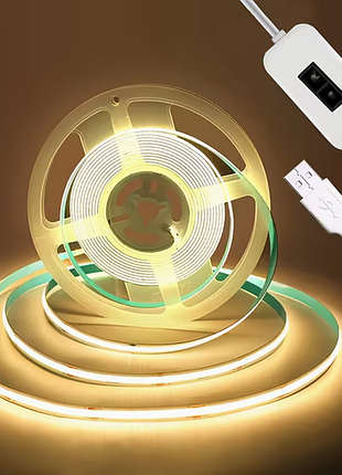 Світлодіодна cob led стрічка з сенсором руху руки 5v usb з регулюванням яскравості (димуванням)