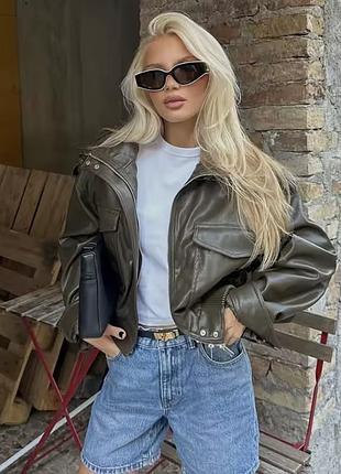 Куртка zara хакі