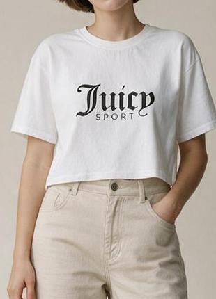 Juicy оригінальна жіноча біла футболка!