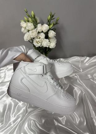 Nike air force 1 high white winter fur 2