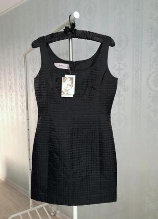 Чёрное классическое платье inwear приталенное!1 фото