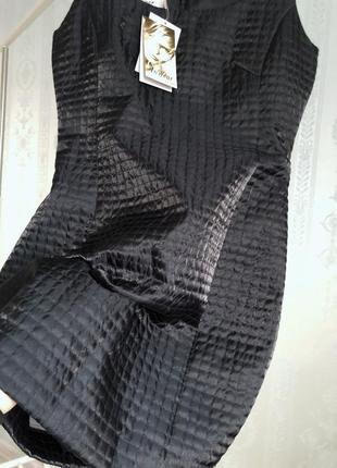 Чёрное классическое платье inwear приталенное!3 фото