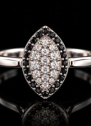 Серебряная кольца 925 пробы с кубическими циркониями