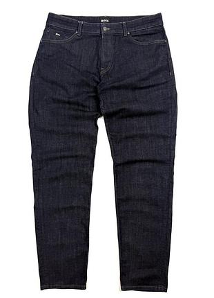 Прямі джинси штани hugo boss l 34 x 34 темно-сині regular fit