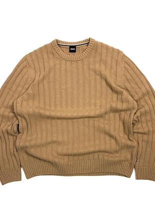 В'язаний вовняний светр кофта hugo boss xl шерсть кашемір