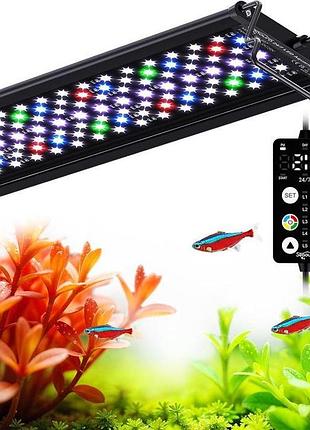 Seaoura sr-657 світлодіодне освітлення для акваріума 60-75 см з цілодобовим таймером для акваріума