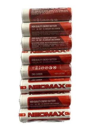 Батарейка сольова r6/aa 8шт (плівка) тм neomax