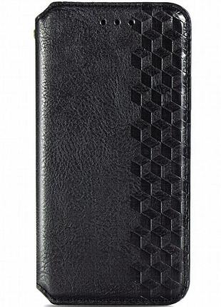 Шкіряний чохол-книжка getman cubic (pu) для samsung galaxy a13 4g чорний