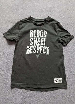 Under armour the rock blood sweat respect зелена футолка розмір s скеля