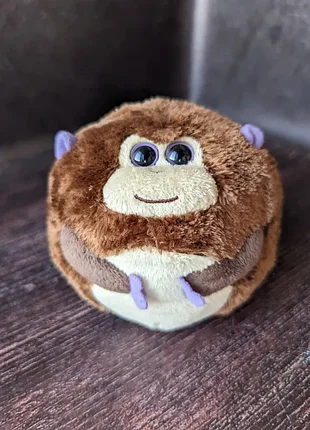 Колекційна мяка іграшка кругле мавпеня ty beanie ballz 2011 12см