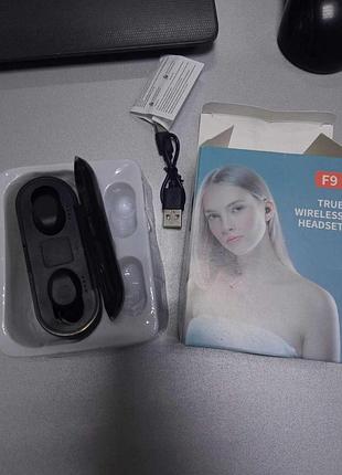 Наушники bluetooth-гарнитура б/у tws f9 true wireless headset