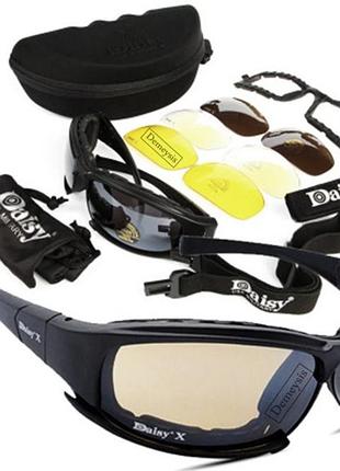 Окуляри daisy x7 тактичні захисні полікарбонат uv400 поляризація