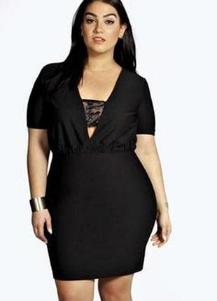 Чорна сукня boohoo