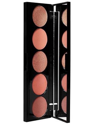 Палетка тіней laritzy burnt artistry palette — 5 теплих відтінків