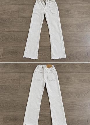 Джинси для дівчинки zara світло-сірі, розмір 122