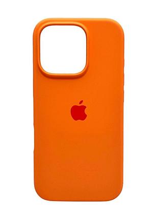 Чохол для смартфона silicone full case aa open cam for apple iphone 16 pro 34,papaya
