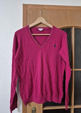 Базовый хлопковый свитер u.s polo assn