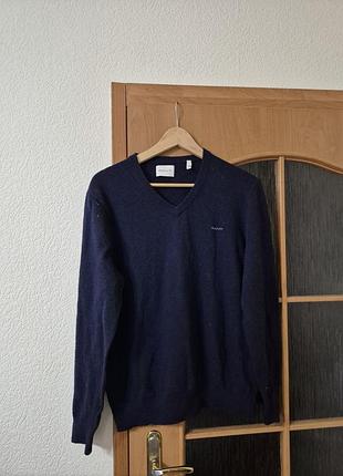 Фирменный свитер шерстяной gant
