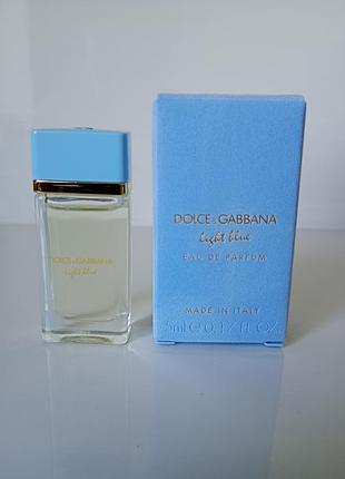 Dolce&gabbana light blue eau de parfum парфумована вода 5ml.