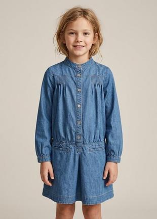 Дитяча джинсова сукня на дівчинку benetton