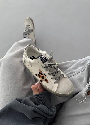 Golden goose | ggdb sstar
white / zoo print premium
