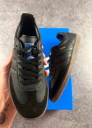 Кроссовки adidas samba black brown 4