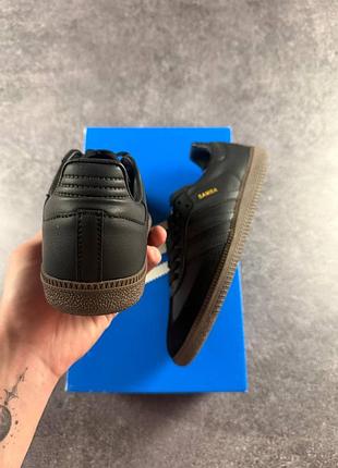 Кроссовки adidas samba black brown 6