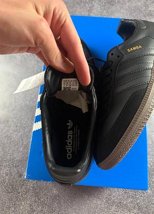 Кроссовки adidas samba black brown 8