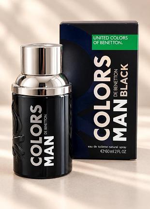 Парфуми united colors of benetton colors man black туалетна вода 60 мл для чоловіків