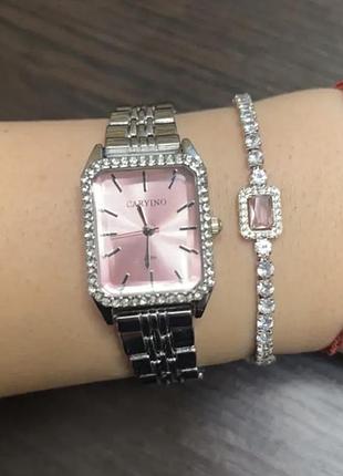 Трендовий сяючий браслет у стилі halo / tennis bracelet