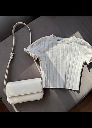 Теплий топ від zara 🤍