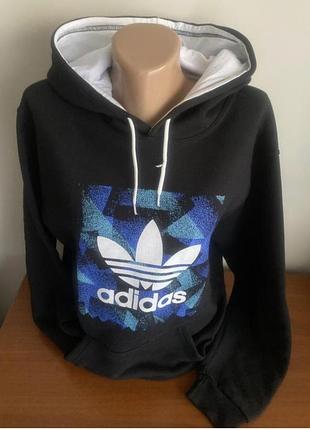 Худі жіноче adidas чорне на флісі