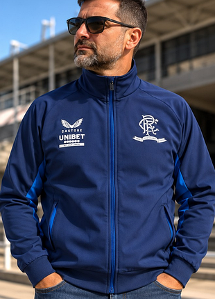 Чоловіча спортивна куртка castore glasgow rangers fc 150 years синя s 46 unibet