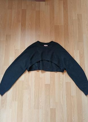Трендовый короткий вязаный свитер, болеро, кроп-кардиган h&amp;m