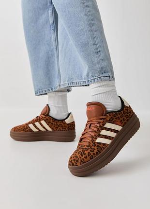 Кросівки жіночі adidas print/white vl court bold