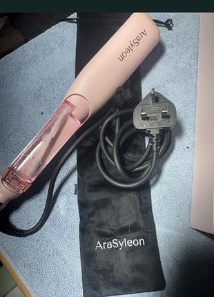 Автоматическая паровая плойка arasyleon (розовая) с резервуаром для воды