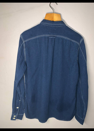 Lee archive worker long sleeve shirt indigo 2