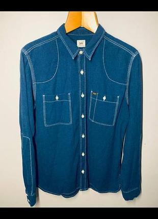 Lee archive worker long sleeve shirt indigo