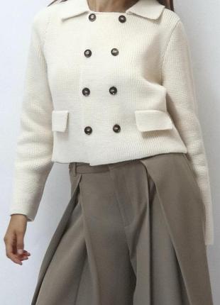 Must have! кардиган/трикотажний піджак/кофта на ґудзиках zara. привезена з іспанії.