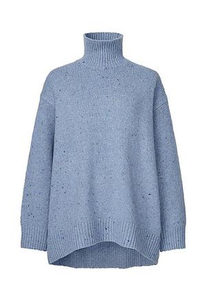 Джемпер свитер с мягким трикотажем с высоким горлом uniqlo