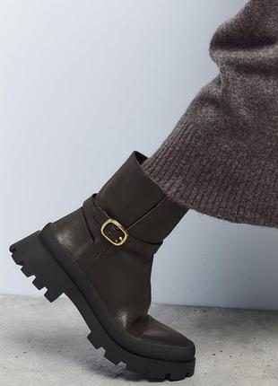 Zara демисезонные ботинки