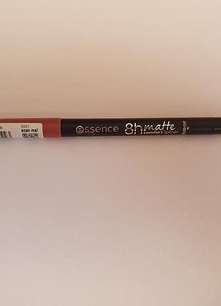 Олівець для губ essence 8h matte comfort lip liner 12 cushion talk