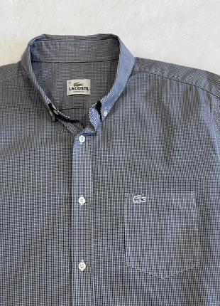 Оригінальна сорочка lacoste в клітинку devanlay / чоловіча сорочка лакост р. 41 (m)