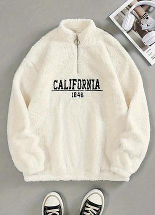 Светр жіночий флісовий california молочний