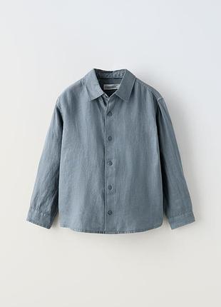 Сорочка лляна zara рубашка
