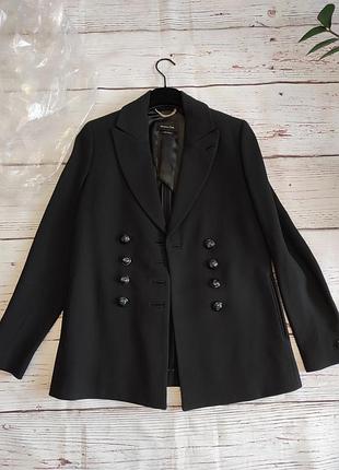 Жакет піджак чорний жіночий massimo dutti