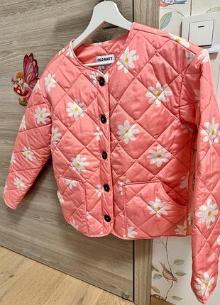 Дитяча стьобана куртка від бренду old navy для весняно-осіннього