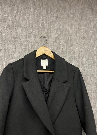 Класичне чорне пальто від h&m 3