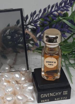 Ультрарідкісна вінтажна мініатюра givenchy iii (givenchy 3): parfum, 2 ml